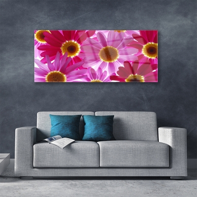 Quadro de vidro Flores na Parede