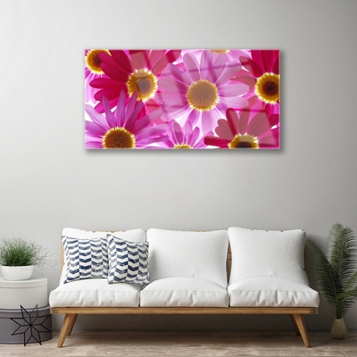 Quadro de vidro Flores na Parede