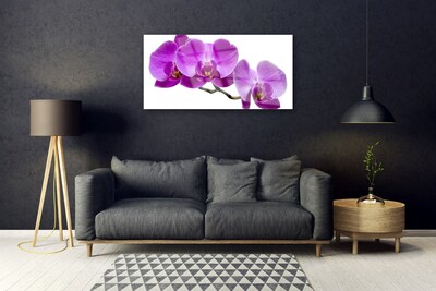 Quadro de vidro Flores na Parede