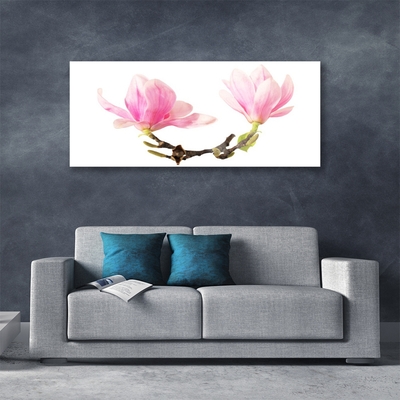 Pintura em vidro Flores na Parede