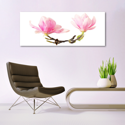 Pintura em vidro Flores na Parede