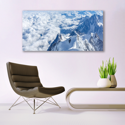 Quadro de vidro Paisagem de montanhas