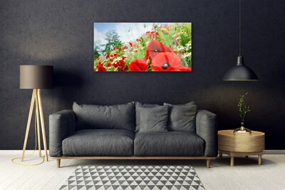 Quadro de vidro Flores Natureza