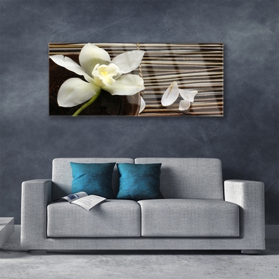 Pintura em vidro Flor na Parede