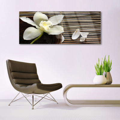 Pintura em vidro Flor na Parede