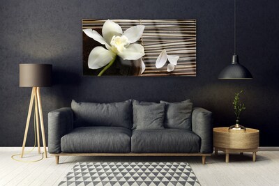 Pintura em vidro Flor na Parede