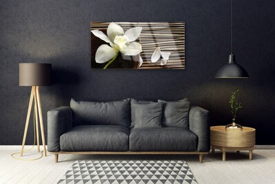 Pintura em vidro Flor na Parede