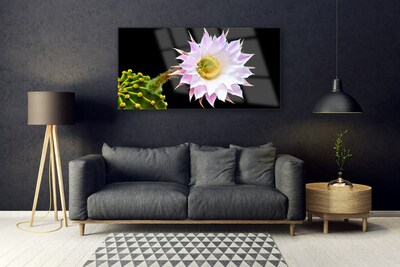 Quadro de vidro Flor na Parede