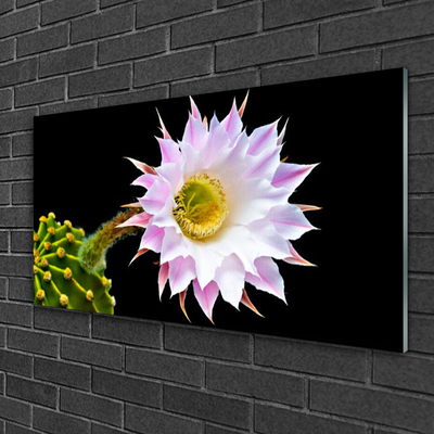 Quadro de vidro Flor na Parede