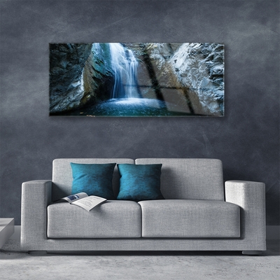 Quadro de vidro Cachoeira da Natureza