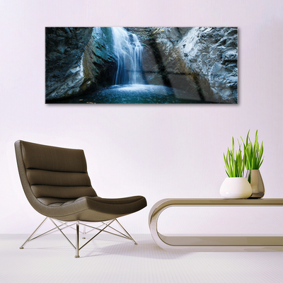 Quadro de vidro Cachoeira da Natureza