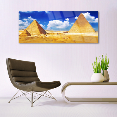 Quadro de vidro Paisagem das Pirâmides do Deserto