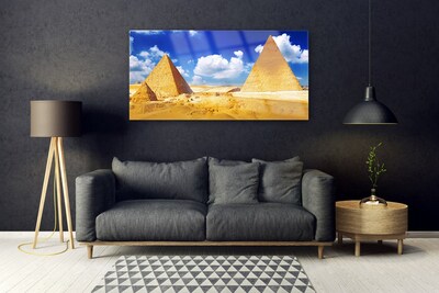 Quadro de vidro Paisagem das Pirâmides do Deserto