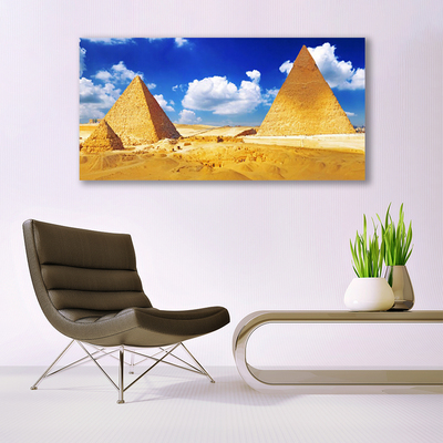 Quadro de vidro Paisagem das Pirâmides do Deserto
