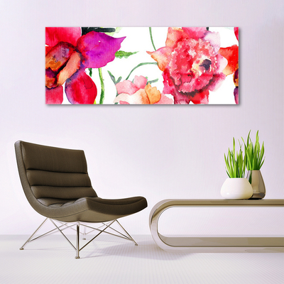 Pintura em vidro Arte de flores