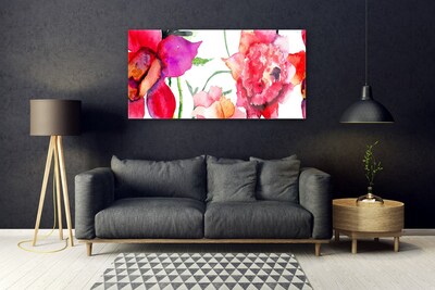 Pintura em vidro Arte de flores