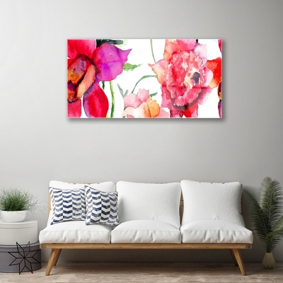 Pintura em vidro Arte de flores