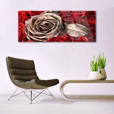 Quadro de vidro Flores de rosas