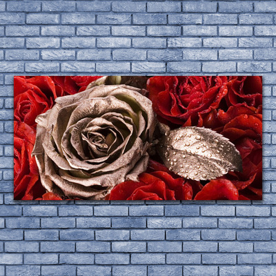 Quadro de vidro Flores de rosas