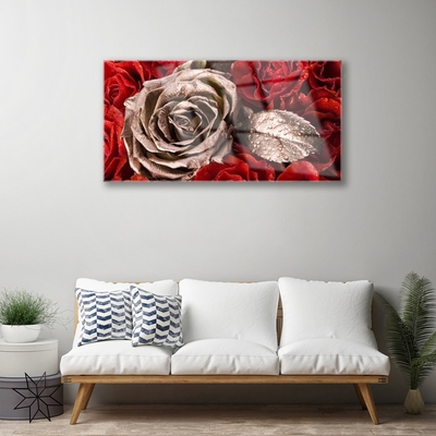 Quadro de vidro Flores de rosas