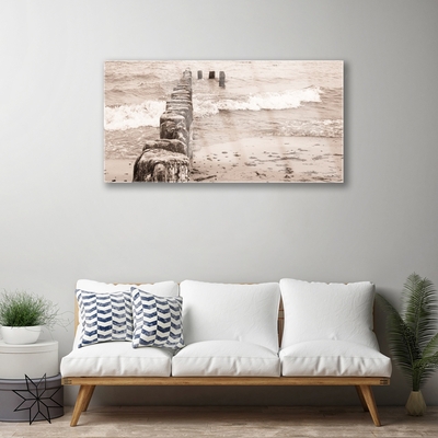 Pintura em vidro Arquitetura de Praia do Mar