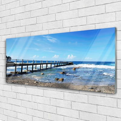 Quadro de vidro Paisagem da Praia do Oceano