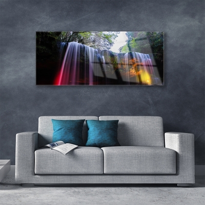 Quadro de vidro Cachoeira da Natureza