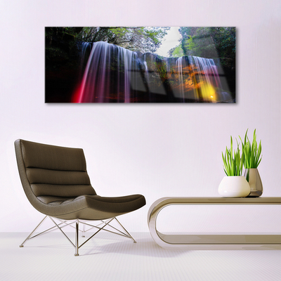 Quadro de vidro Cachoeira da Natureza