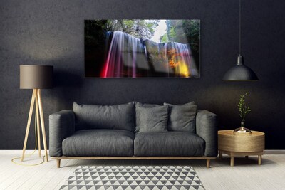 Quadro de vidro Cachoeira da Natureza