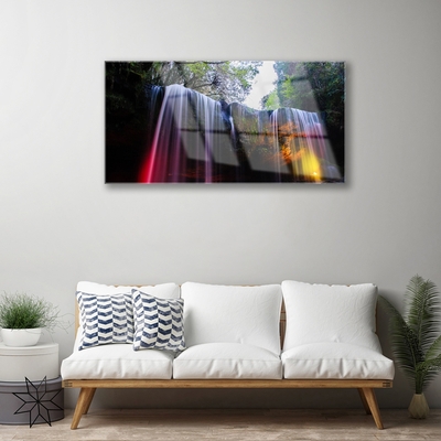 Quadro de vidro Cachoeira da Natureza