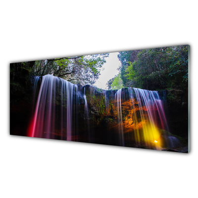 Quadro de vidro Cachoeira da Natureza
