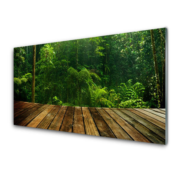 Quadro de vidro Planta da Natureza da Floresta