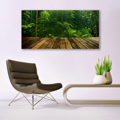 Quadro de vidro Planta da Natureza da Floresta