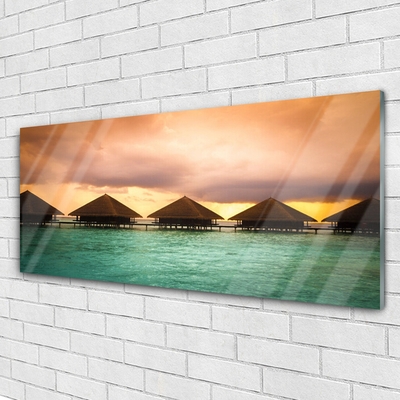 Quadro de vidro Arquitetura do Mar Água