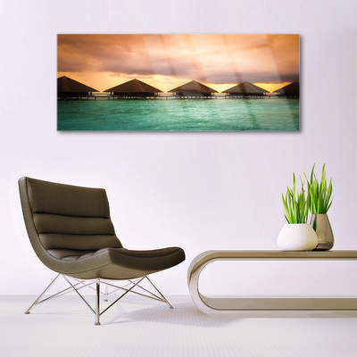 Quadro de vidro Arquitetura do Mar Água