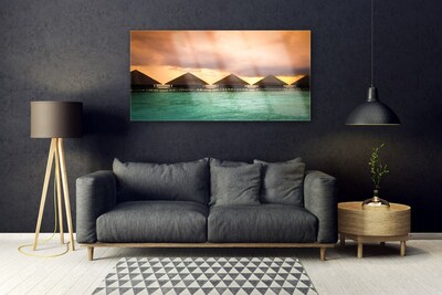 Quadro de vidro Arquitetura do Mar Água