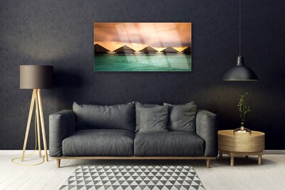 Quadro de vidro Arquitetura do Mar Água