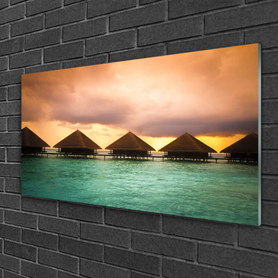Quadro de vidro Arquitetura do Mar Água