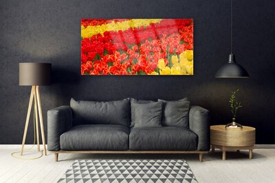 Pintura em vidro Tulipas Flores
