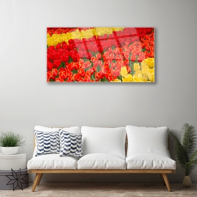 Pintura em vidro Tulipas Flores