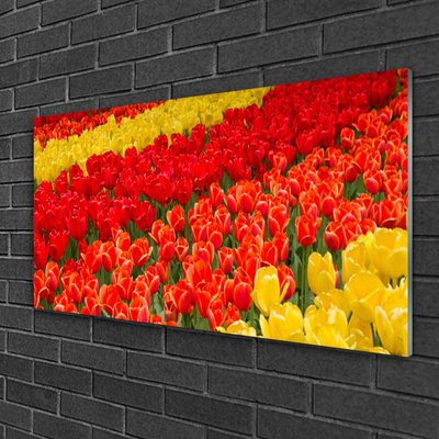 Pintura em vidro Tulipas Flores