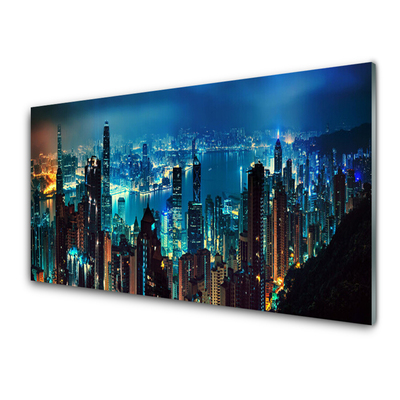 Quadro de vidro Casas da Cidade