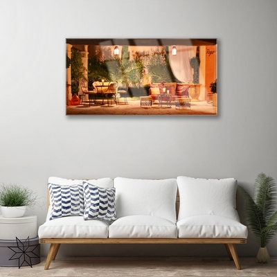 Pintura em vidro Arquitetura de Restaurantes