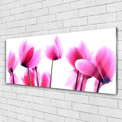 Pintura em vidro Planta de flores