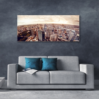 Pintura em vidro Paisagem da cidade