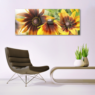 Pintura em vidro Planta de flores