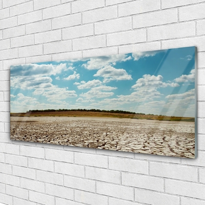 Pintura em vidro Paisagem desértica de areia