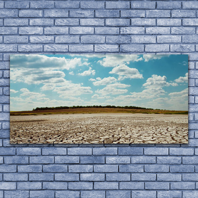 Pintura em vidro Paisagem desértica de areia