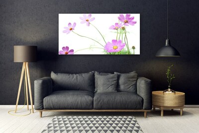 Pintura em vidro Planta de flores