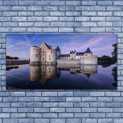 Quadro de vidro Arquitetura Castle Water